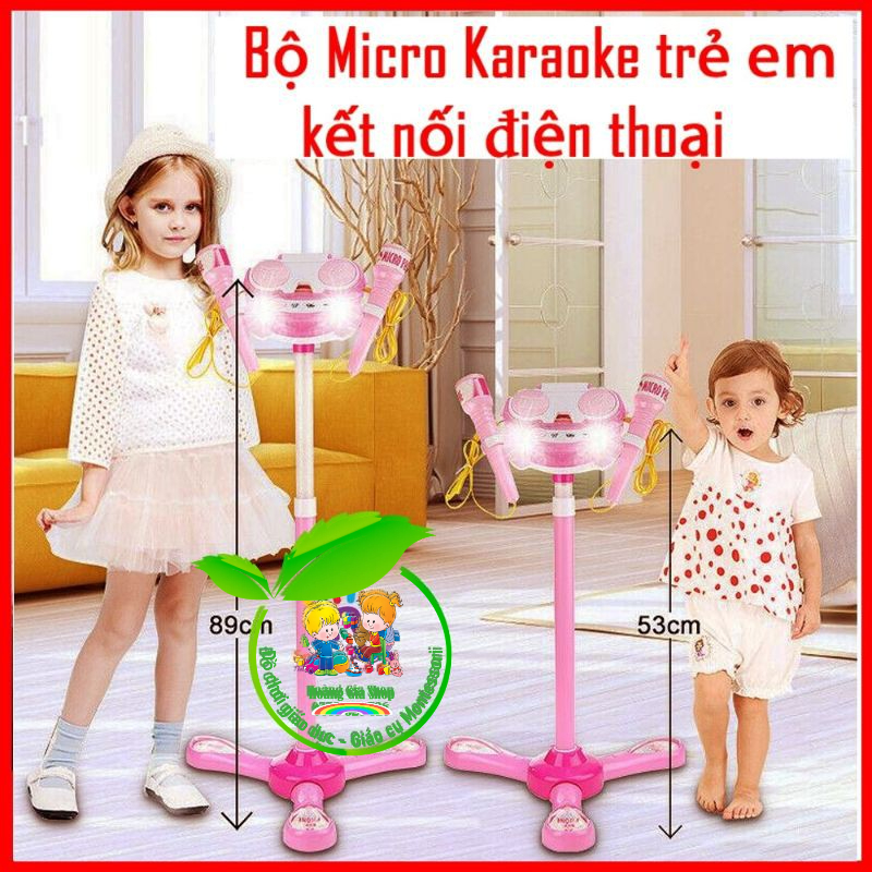 Micro đồ chơi hát karaoke có chân đế