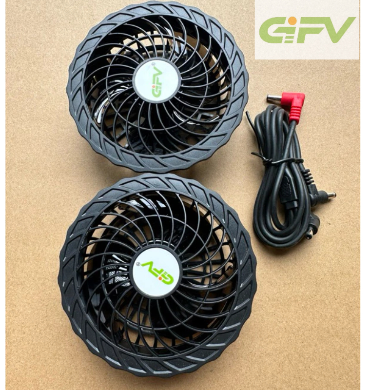 Quạt áo điều hòa không chổi than 12V,18V mô tơ đồng bền bỉ chạy êm chịu nước gió cực manh
