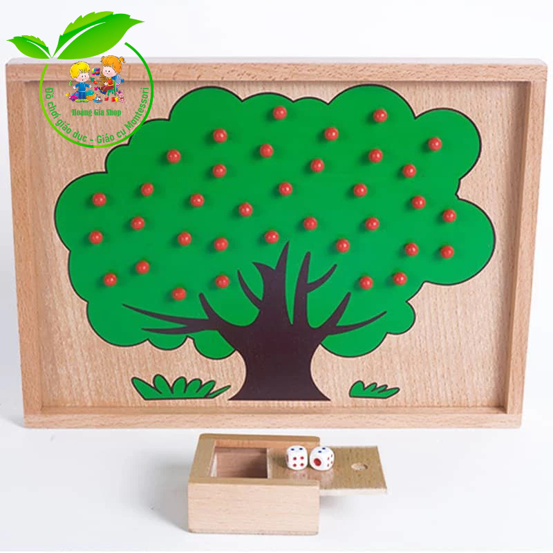Bài học đếm táo - Apple counting tree exercise