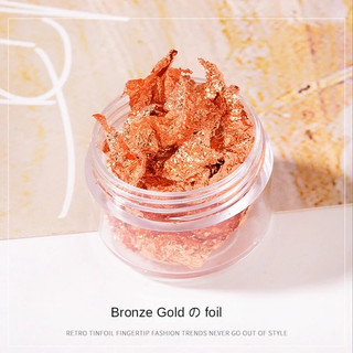 Giấy foil, giấy bạc lẻ hủ 20g (Hũ) giấy bạc vàng trang trí móng học nail