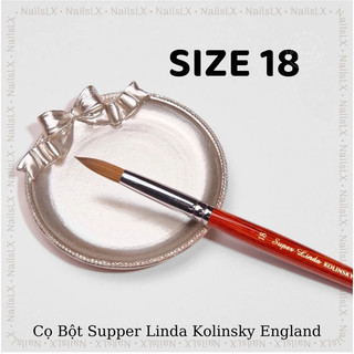 Cọ đắp bột móng Super Linda Kolinsky England