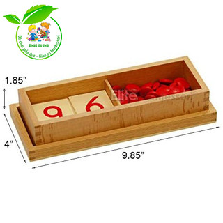Hộp thẻ số và hạt đếm - Cards and counters