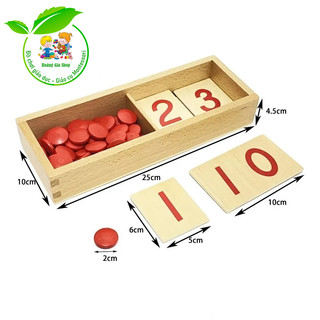 Hộp thẻ số và hạt đếm - Cards and counters