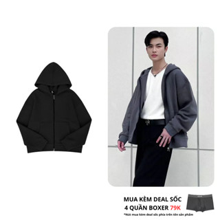 Áo khoác Hoodie Jacket Zipline Jack Lane, Áo khoác nỉ có mũ form rộng nam nữ unisex, Local Brand Jack lane