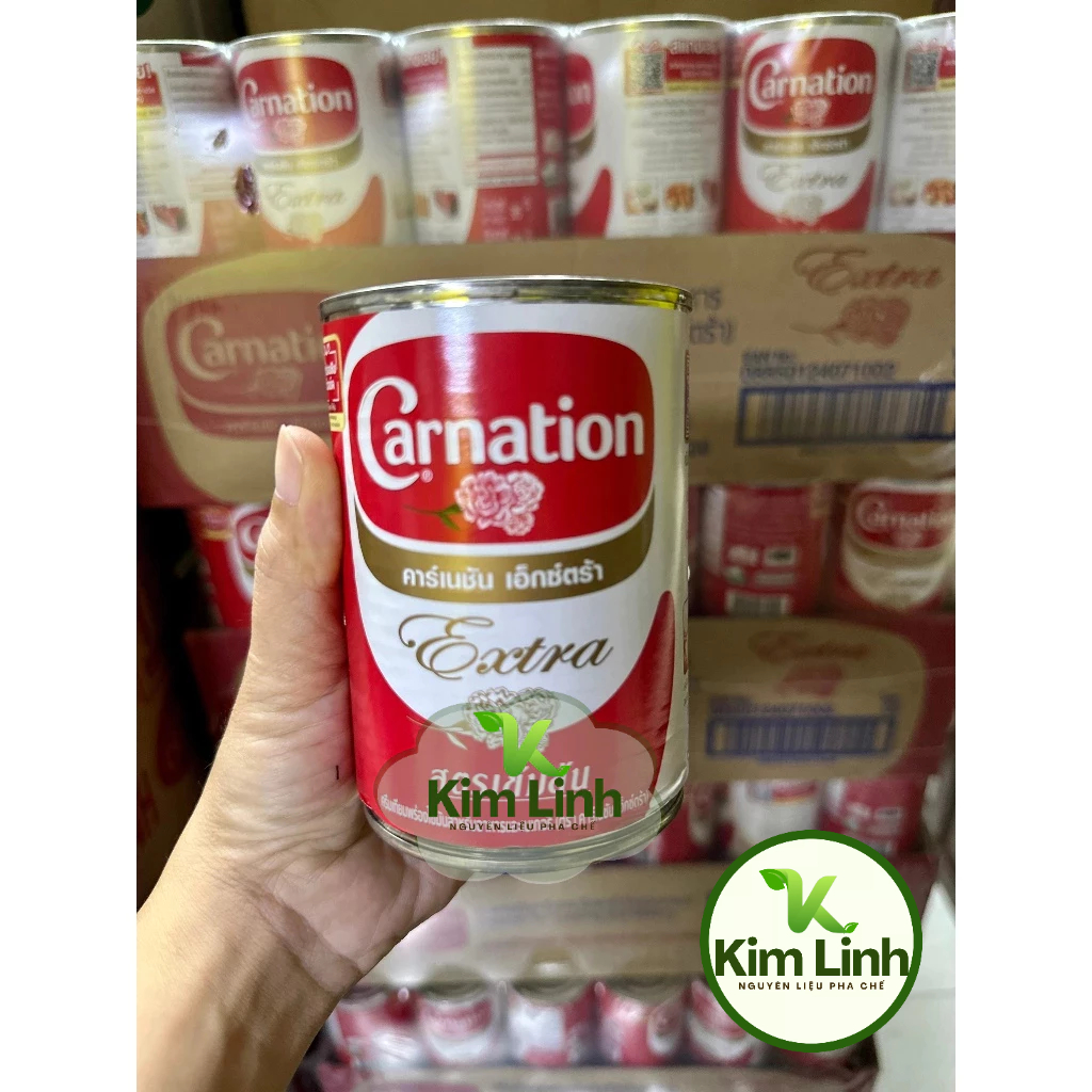 Sữa Tươi Thái Lan Carnation (Ba Bông) Lon 385gr