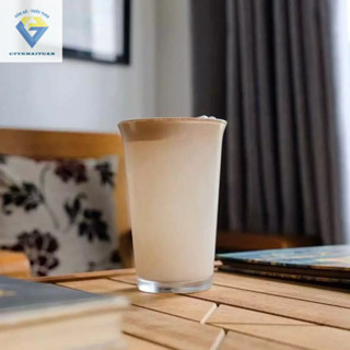 Hộp 6 ly thủy tinh miệng loe lớn 360ml , Ly uống sinh tố, nước ép 9012 ( 6 ly )