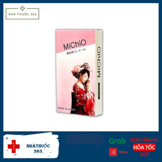 Hộp 12c Bao cao su MiChiO gân gai nhẹ, co dãn linh hoạt