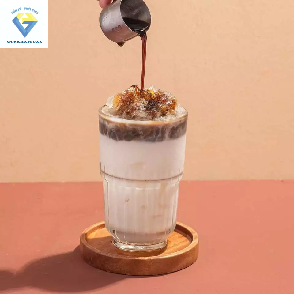 6 Ly thủy tinh 350ml mã sản phẩm - LJ11T / Hộp 6 Ly cafe 350ml HONGLI , ly uống sinh tố  6 LY 11212