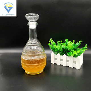 BR08 Bình đựng rượu ngâm sâm thuỷ tinh 750ml