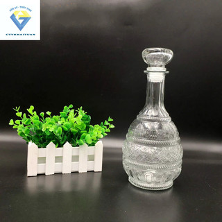 BR08 Bình đựng rượu ngâm sâm thuỷ tinh 750ml