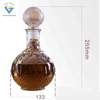 BR11-Bình đựng rượu ngâm sâm thủy tinh 750ml