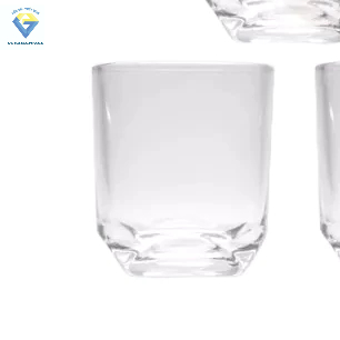 Hộp 12 ly thủy tinh bầu góc PP359 / 12 thuỷ tinh uống trà , ly uống bia 225ml