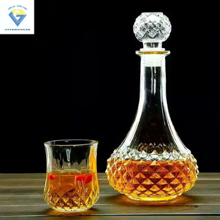 BR02 Bình đựng rượu ngâm sâm thuỷ tinh 750ml