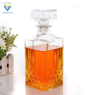 Bình đựng rượu ngâm sâm thuỷ tinh 750ml - BR04