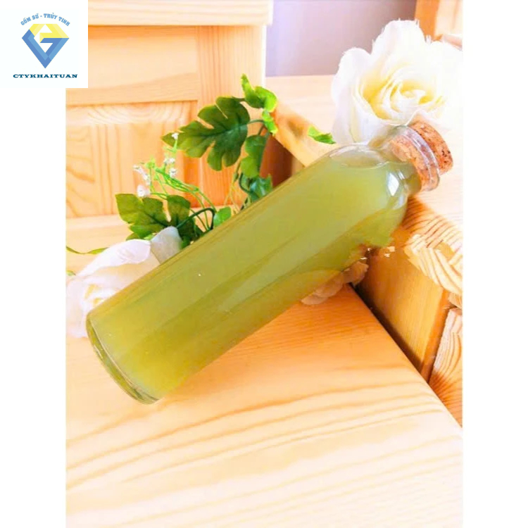 Chai thủy tinh tròn nút bần 350ml , chai tròn nút gỗ 350ml