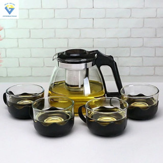 Bộ ấm trà lõi lọc và 4 ly thuỷ tinh