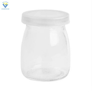 Bộ 12 hũ thủy tinh pudding lùn 100ml , hũ đựng sữa chua có nắp