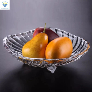 Dĩa thủy tinh 3 chân 106-105 / dĩa đựng thức ăn dĩa trái cây cực xinh