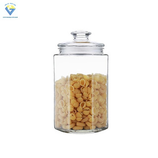 Hũ lục giác 1.5 lít / Lọ thủy tinh đựng gia vị lục giác nắp thủy tinh 1500ml