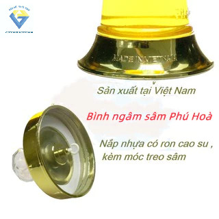 Bình ngâm rượu sâm thủy tinh 1 lít