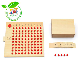 Bộ 2 bảng phép nhân và phép chia - Multiplication Division Bead Board