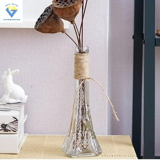 Bình thủy tinh THÁP EIFFEL ĐẠI nút bần / chai lọ thuỷ tinh 350ml nắp nút gỗ