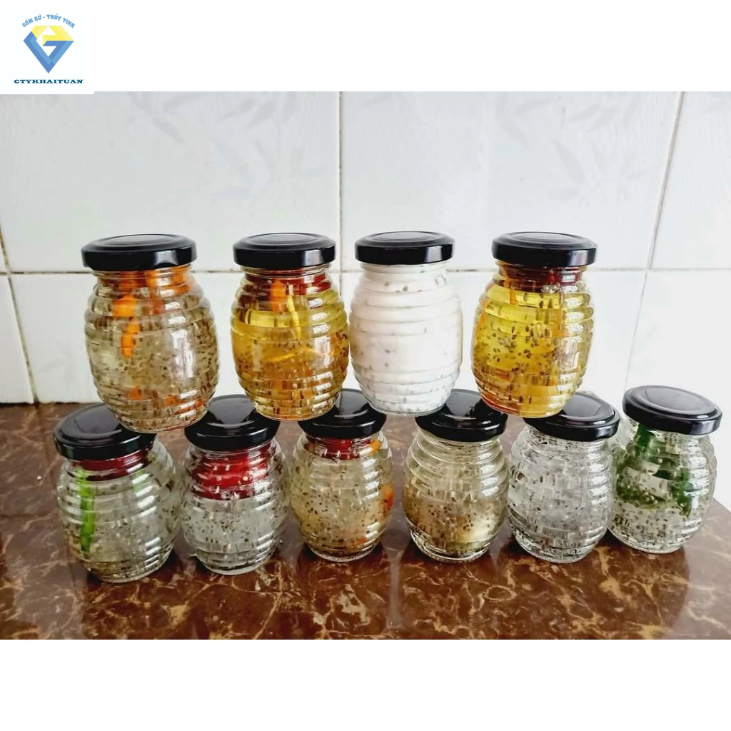HỦ THỦY TINH 100ML ĐỰNG MẬT ONG