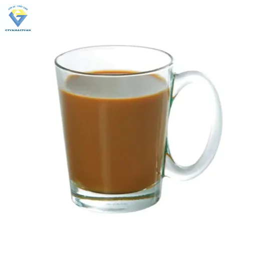 Cốc quai 185 trơn / Ly thủy tinh uống cafe 300ml VT300 / ly thủy tinh có quai uống trà, sinh tố - 1 