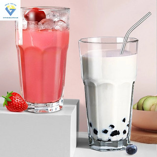 Bộ 06 ly thủy tinh uống sinh tố 400ml gs400 cao cấp-thuỷ tinh trắng đẹp