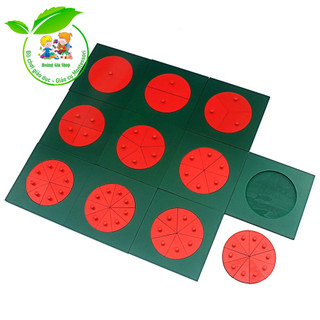 Khung phân số tròn không kệ - Fraction Circles without Stands