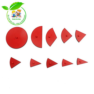 Khung phân số tròn không kệ - Fraction Circles without Stands