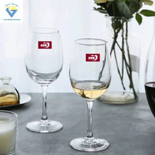 Ly thủy tinh có chân GREEN APPLE - EJ5201 - 350ML / Ly rượu vang pha lê 350ml EJ5201 DELI (1 ly)