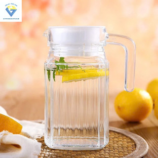 Bình thủy tinh miệng rót 500ml - sọc j35a / bình rót 500ml