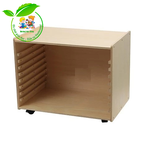 Tủ đựng bản đồ Montessori - Map Cabinet