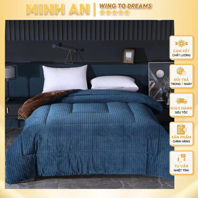 Chăn lông cừu Sakura nhập khẩu 2m1*2m4