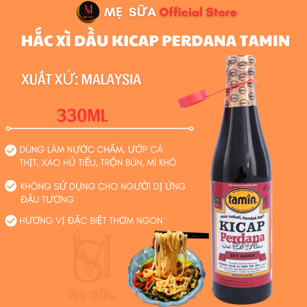 HẮC XÌ DẦU KICAP PERDANA TAMIN 330ML MẸ SỮA