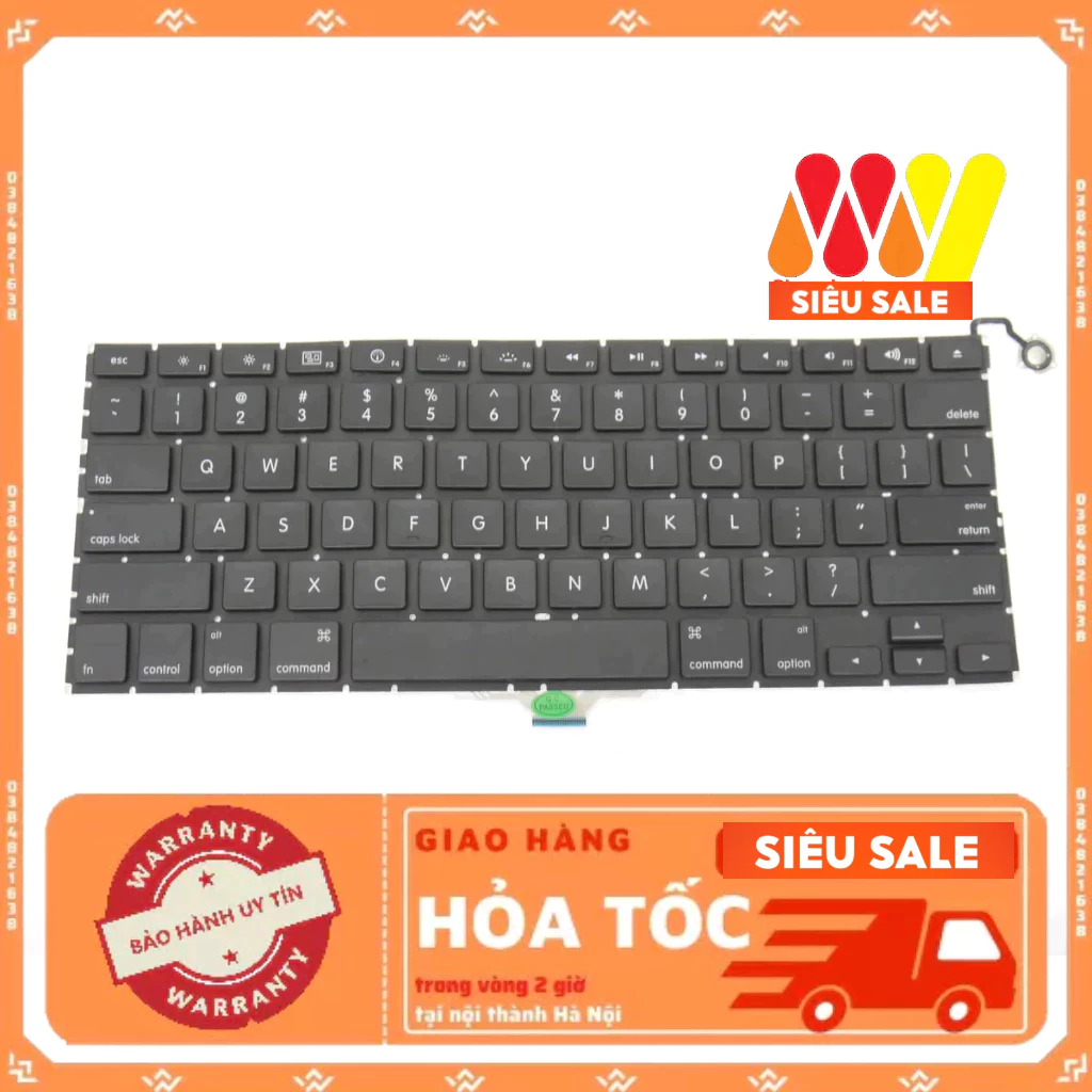 Bàn phím laptop Mαçßööķ A1237 A1304 phím US