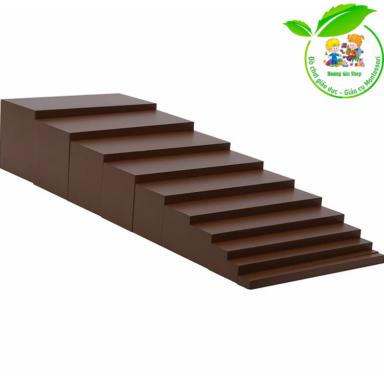 (Bản tiêu chuẩn) Thang nâu Montessori - Brown Stair
