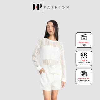 Áo Thun Lưới Nữ J-P FASHION Tay Dài Cổ Tròn Phong Cách Gợi Cảm (Chưa đi kèm áo trong) 10210117