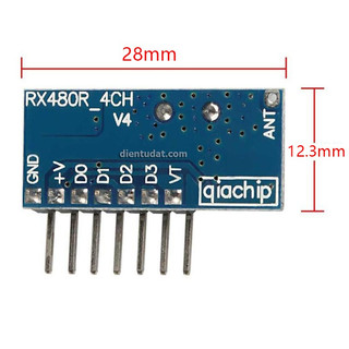 Mạch Thu RF 433MHz Học Lệnh KD7