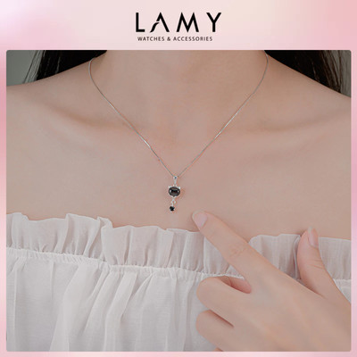 Dây chuyền bạc nữ LAMY Fox Moonstone Pendant Necklace Silver 6299BL - Dây chuyền bạc ta