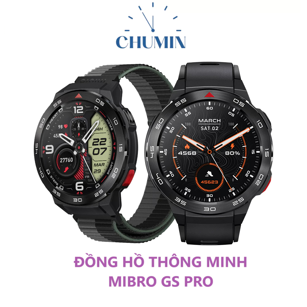 Đồng Hồ Thông Minh Mibro GS Pro - Định Vị GPS, Chống Nước Chuẩn 5ATM