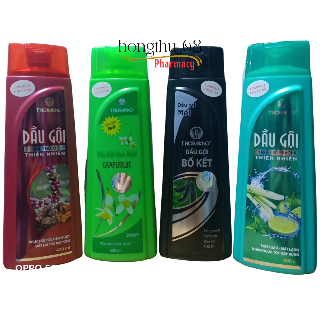 Dầu gội và xả THORAKAO chai 400ml