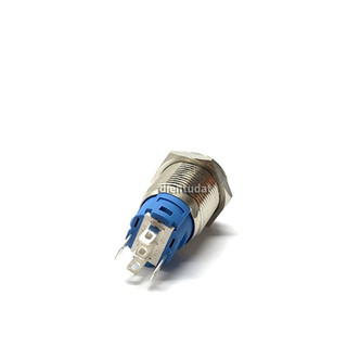Nút Nhấn Reset 16mm 5 Chân - Vòng Đèn 12V