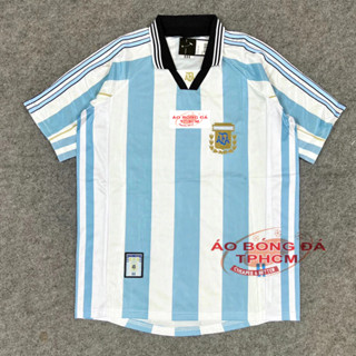 Retro.ARGEN.1998 - Áo Bóng Đá RETRO CLASSlC hàng Thái cao cấp- Retro.ARGEN sọc98