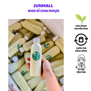 Combo 10 Chai nhựa tròn 200ml fi28 kèm nắp đen trắng
