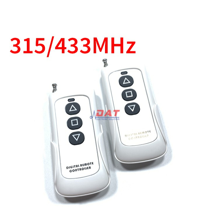 Remote RF 3 Nút Mũi Tên 300 Mét Kèm Đế