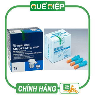 TERUMO MEDISAFE FIT C, FINE TOUCH (NHẬT BẢN) - Que và kim cho máy Đo Đường Huyết Medi safe Fit C, test thử tiểu đường