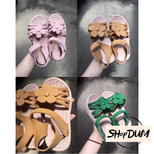 Dép quai hậu giả cói nhựa mềm cho bé gái 3 đến 9 tuổi
