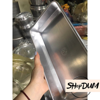 Combo 2 Khay nhôm để đá để đồ ăn size 26*14